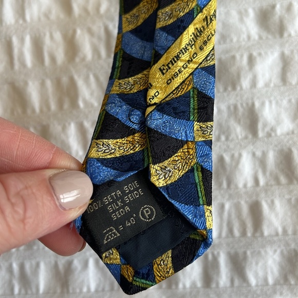 Vintage 100% silk Zegna tie - Picture 4 of 7
